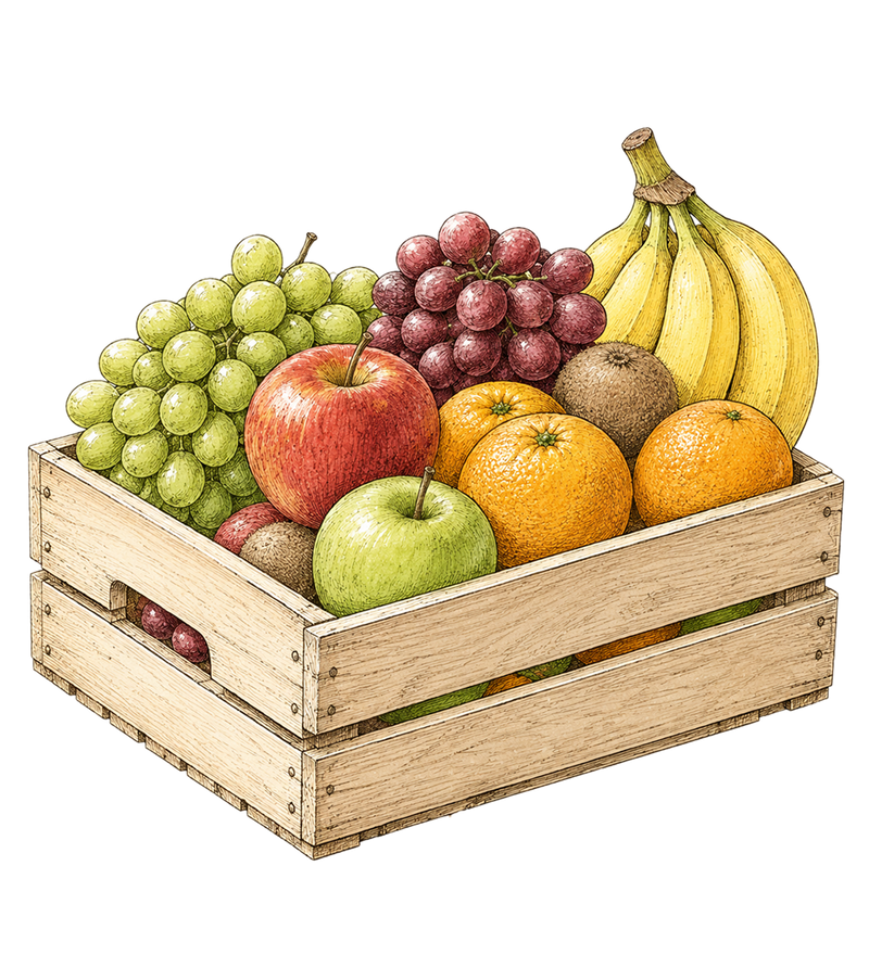Obstkisten fürs Büro