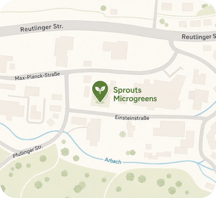 Karte zum Sprouts Laden